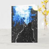 Native American Wolf Wenskaart Kaart (Gele Bloem)