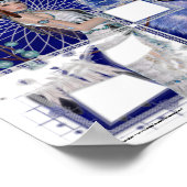 Native American Woman & Blue Wolf 2 Poster (Hoek)