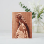 Native American Woman Briefkaart (Staand voorkant)