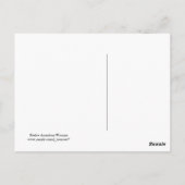 Native American Woman Briefkaart (Achterkant)