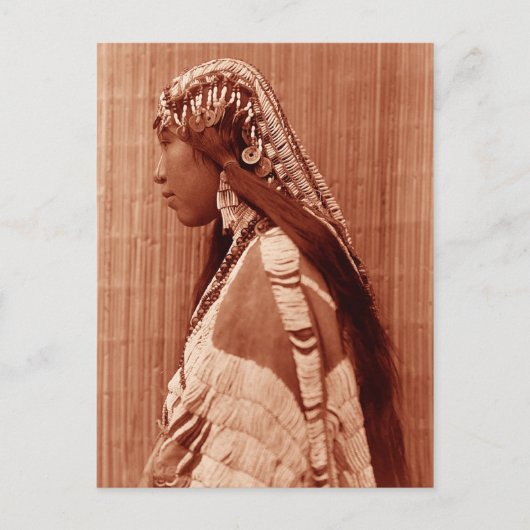 Native American Woman Briefkaart (Voorkant)