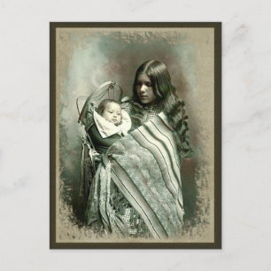 Native American Woman - Briefkaart