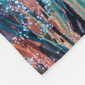 Native American Woman, Mucha Fleece Deken (Hoek)