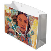Native American Woman, Mucha Groot Cadeauzakje (Achterkant Gekanteld)