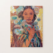 Native American Woman, Mucha Legpuzzel (Verticaal)