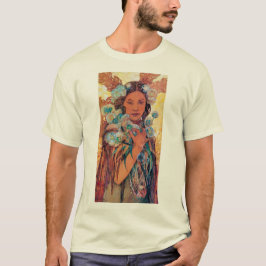 Native American Woman, Mucha T-shirt