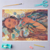Native American Woman, Mucha Tissuepapier (Craft)