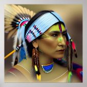 Native American Woman Poster (Voorkant)