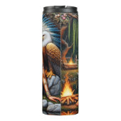 Native American Woman Spirit, Eagle, Riverside Thermosbeker (Achterkant)