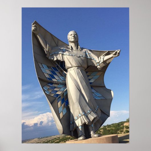 Native American Woman Statement Poster (Voorkant)