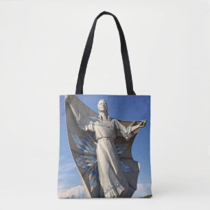 Native American Woman Statue Canvas tas