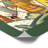  Native American Woman Village Forest Poster (Hoek)