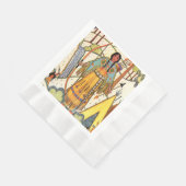  Native American Woman Village Forest Servet (Hoek)