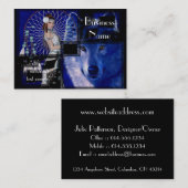 Native American Woman & Wolf Visitekaartjes (Voorkant / Achterkant)