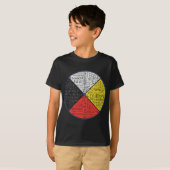 Native American Words of the Medicine Wheel 1 T-shirt (Voorkant volledig)