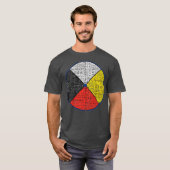 Native American Words of the Medicine Wheel 1 T-shirt (Voorkant volledig)