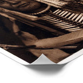  Native-American, Yellow Owl Poster (Hoek)