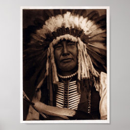 Native-American, Yellow Owl Poster