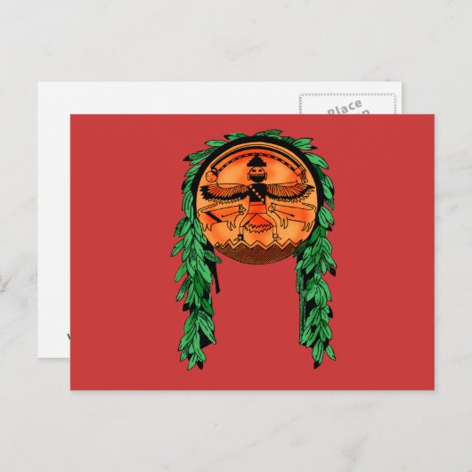 Native American Zuni Shield Briefkaart (Voorkant / Achterkant)
