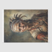 Native Americans Bewaarder van Wijsheid Decoupage Tissuepapier (Voorkant)