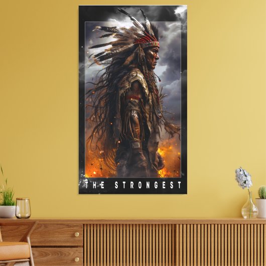 Native_Americans Canvas Afdruk (Insitu (Woonkamer))