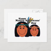 Native Americans' Day Briefkaart (Voorkant / Achterkant)