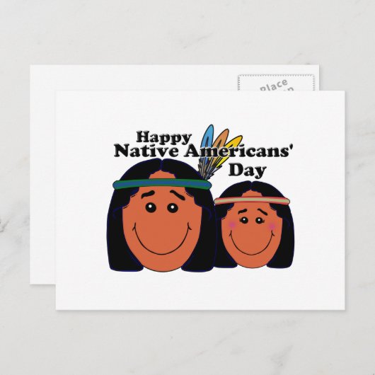 Native Americans' Day Briefkaart (Voorkant / Achterkant)
