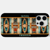 Native Amerikaans Aztec ontwerp gepersonaliseerd Case-Mate iPhone Case (Achterkant (horizontaal))