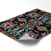 Native Amerikaans Bohemain Patroon Poster (Hoek)