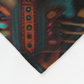Native Amerikaans-Geïnspireerd Abstract Patroon Fleece Deken (Hoek)