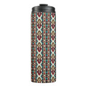 Native Amerikaans ontworpen Tumbler Thermosbeker (Voorkant)