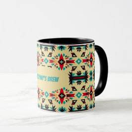 Native Amerikaans patroon & bewerkbaar Mok