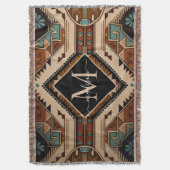 Native Amerikaans Patroon Indische cultuur Boho st Deken (Voorkant Verticaal)