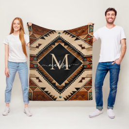 Native Amerikaans Patroon Indische cultuur Boho st Fleece Deken