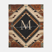 Native Amerikaans Patroon Indische cultuur Boho st Fleece Deken (Voorkant)