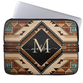 Native Amerikaans Patroon Indische cultuur Boho st Laptop Sleeve