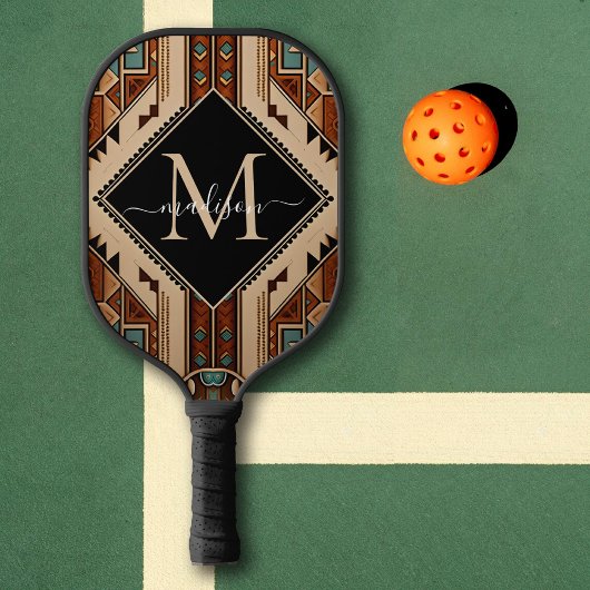 Native Amerikaans Patroon Indische cultuur Boho st Pickleball Paddle