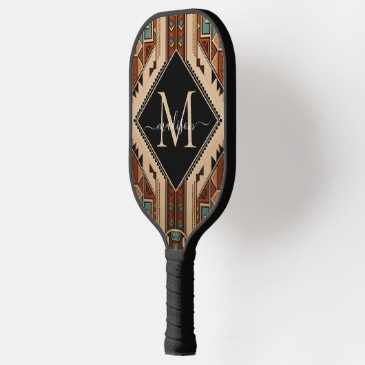Native Amerikaans Patroon Indische cultuur Boho st Pickleball Paddle (Links)
