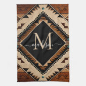 Native Amerikaans Patroon Indische cultuur Boho st Theedoek (Verticaal)