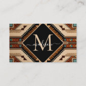 Native Amerikaans Patroon Indische cultuur Boho st Visitekaartje (Voorkant)