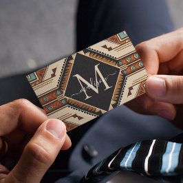 Native Amerikaans Patroon Indische cultuur Boho st Visitekaartje