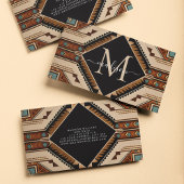 Native Amerikaans Patroon Indische cultuur Boho st Visitekaartje