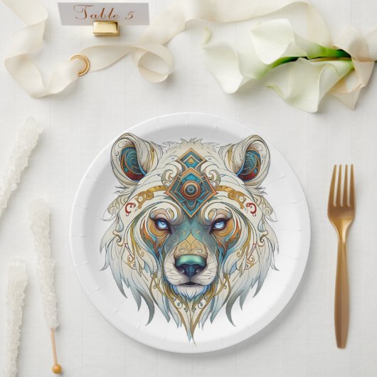 Native Amerikaans Spiritueel Wolf Papier Bord (Huwelijk)