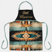 Native Amerikaans zuidwestelijk ontwerp gepersonal Schort (Voorkant)