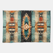 Native Amerikaans zuidwestelijk ontwerp gepersonal Theedoek (Horizontaal)