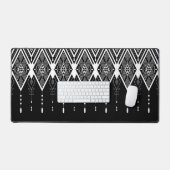Native Amerikaans zwart-wit patroon Bureaumat (Keyboard & Muis)