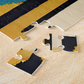 Native Amerikaanse Abstracte Tribute 01 Legpuzzel (Zijkant)