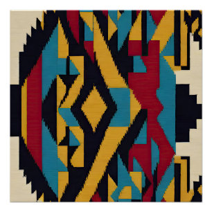Native Amerikaanse Abstracte Tribute 01 Perfect Poster