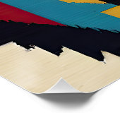 Native Amerikaanse Abstracte Tribute 01 Perfect Poster (Hoek)