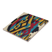 Native Amerikaanse Abstracte Tribute 01 Tegeltje (Zijkant)